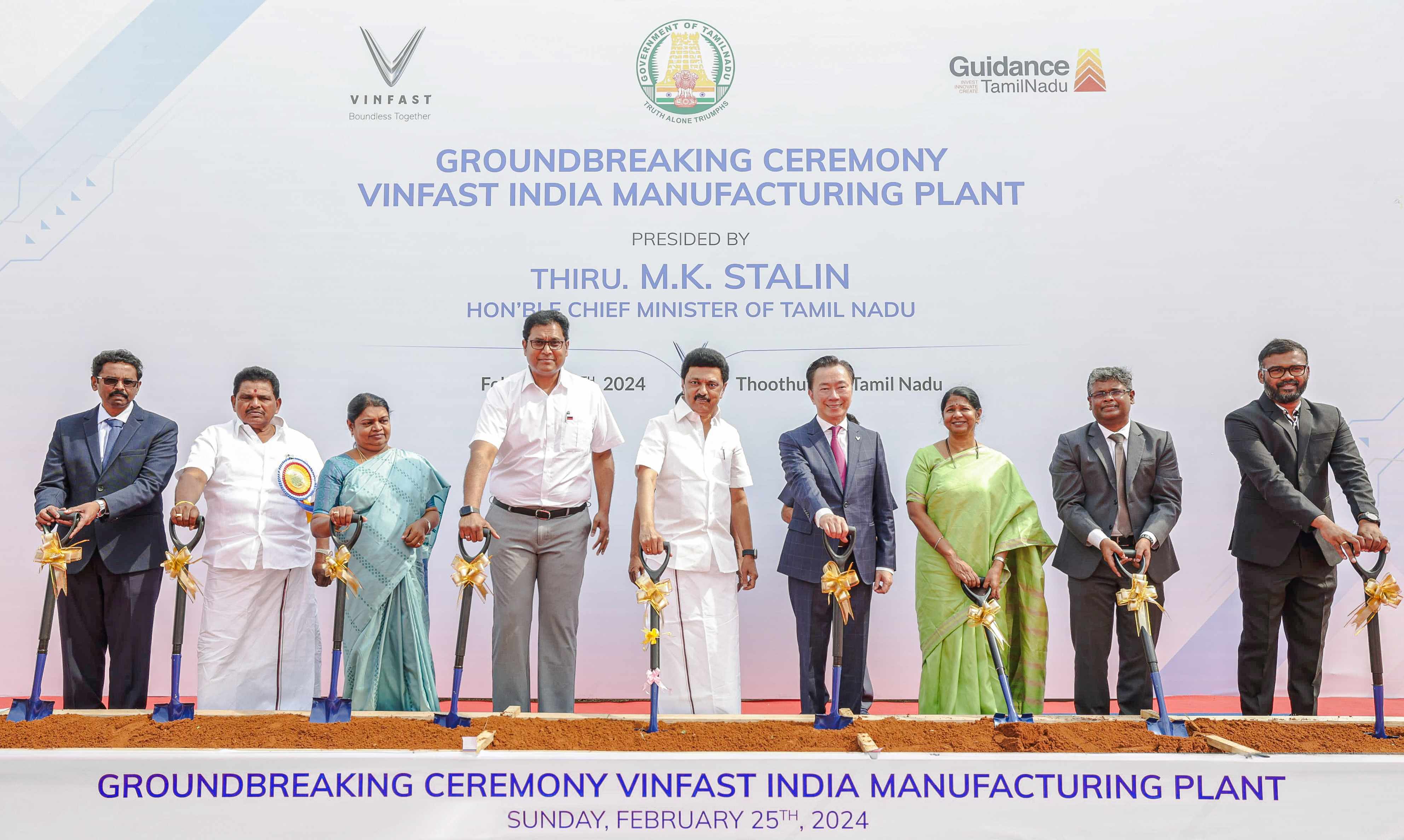 VinFast Officially Breaks Ground on Its Integrated Electric Vehicle Facility in India